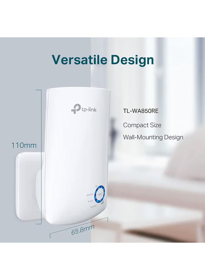 300Mbps Wi-Fi Range Extender, 2.4GHz Frequency, Up to 300Mbps