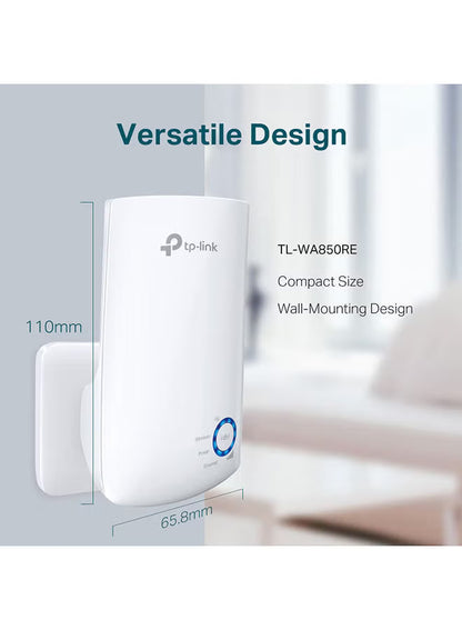 300Mbps Wi-Fi Range Extender, 2.4GHz Frequency, Up to 300Mbps